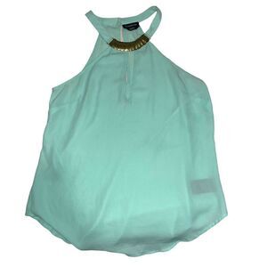Bebe blue halter top 